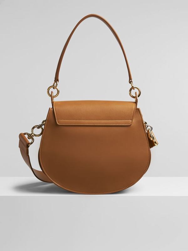 Chloé Bolsos Mujer Tess Marrones Suede Cowhide GCVY84953